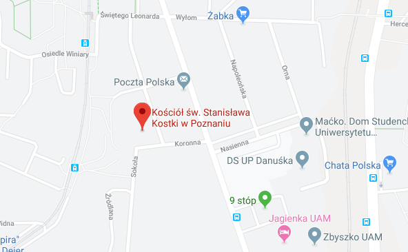 Kościół pw. św. Stanisława Kostki, ul. Rejtana 8, 60-653 Poznań